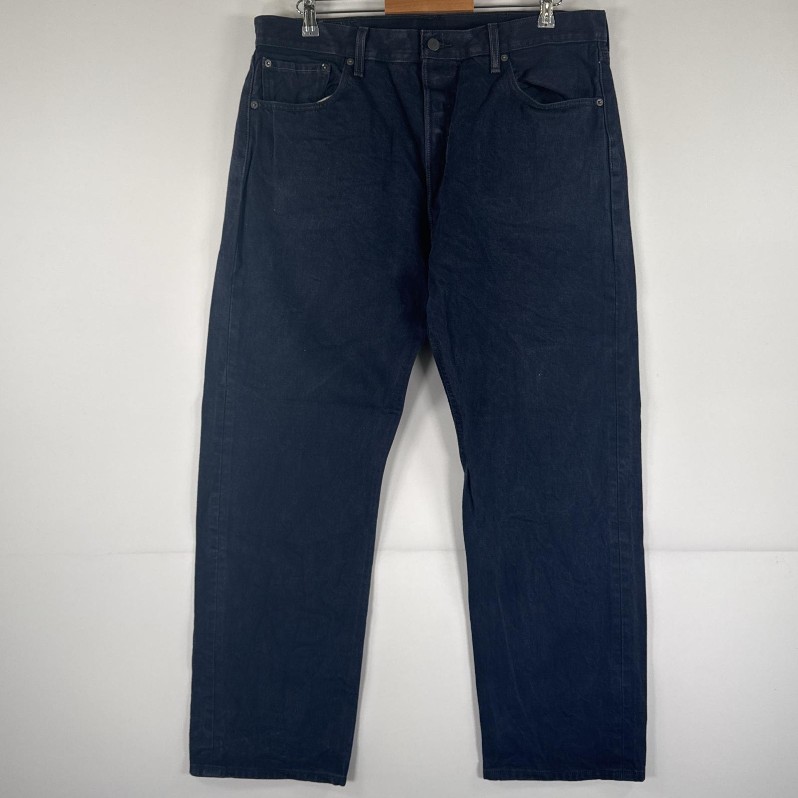 古着 デニムパンツ 501 ジーパン ストレート 大きいサイズ ボタンフライ カラーパンツ ビッグ w40 L32 ネイビー メンズ 5,264円