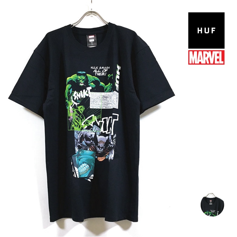 HUF ハフ MARVEL マーベル コラボ SMASH UP 半袖 Tシャツ メンズ