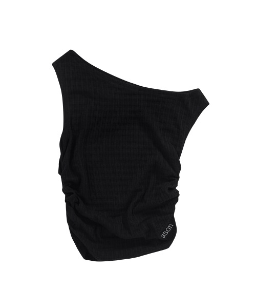 【AS"ON】 PURE SLEEVELESS / BLACK 正規品