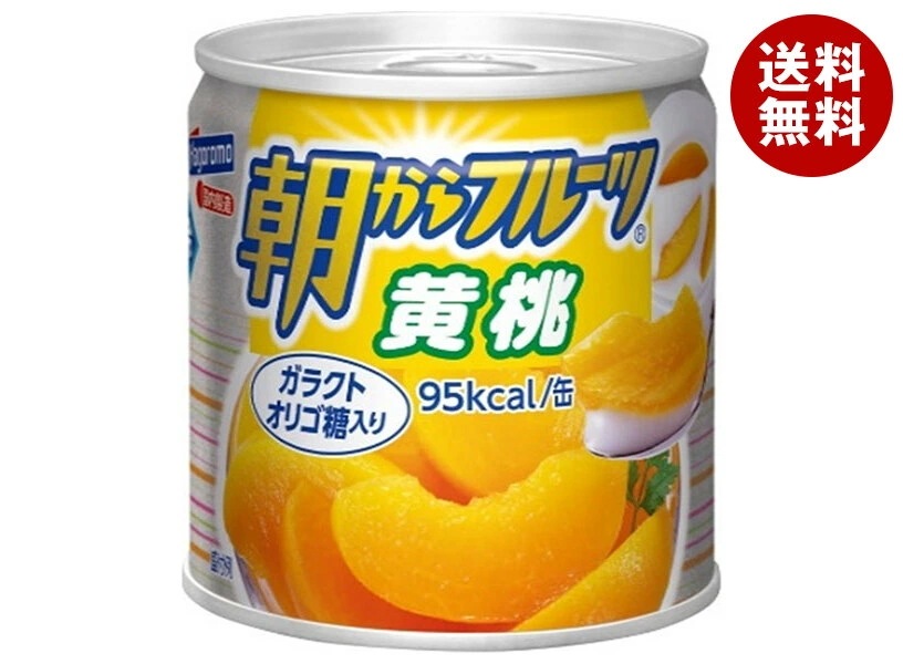 はごろもフーズ 朝からフルーツ 黄桃 190g缶×24個入×(2ケース)