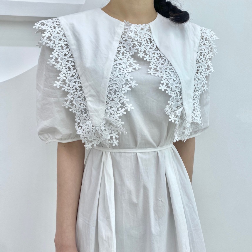 ビッグフラワーカラーワンピース かわいい 韓国系 高級感 インポート 体型カバー インポート おしゃれ 大きいサイズ セクシー