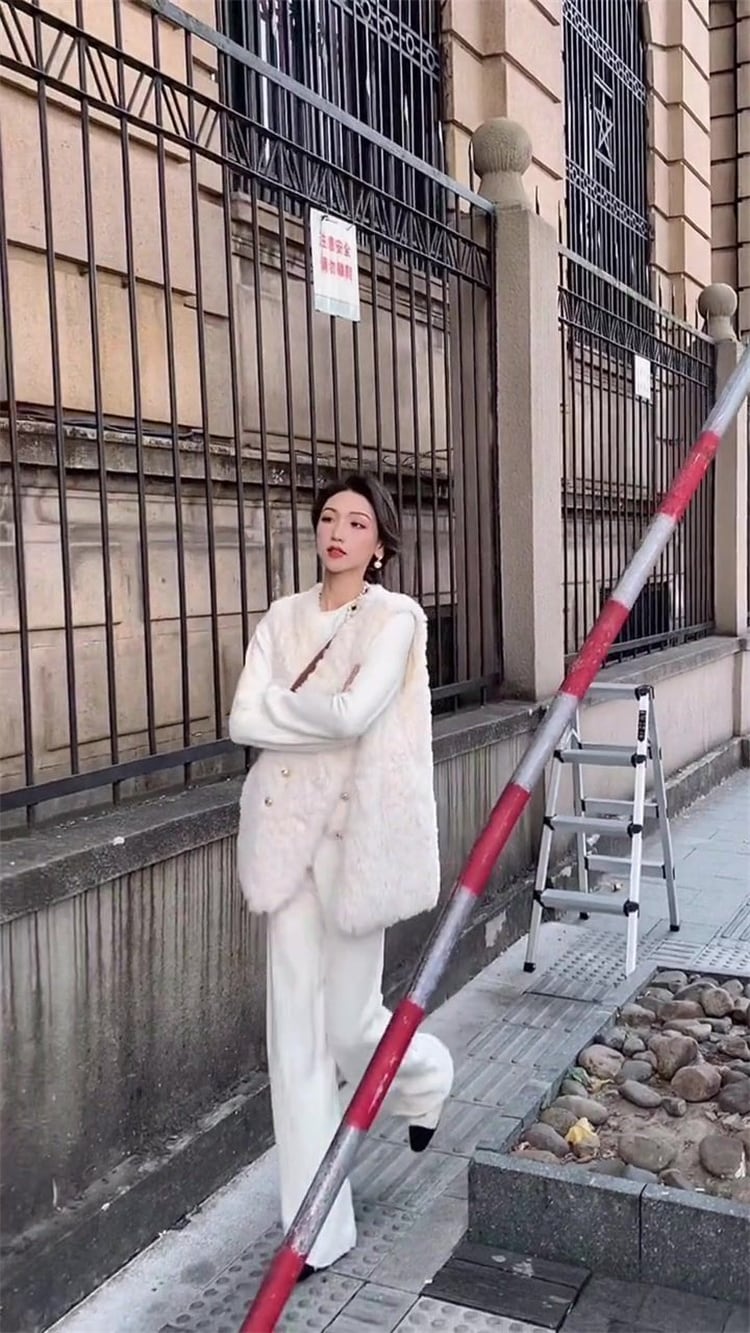 韓国ファッション タンクトップ コート 快適である チェスターコート 秋冬 2022年新型 ベスト 毛皮 4,981円