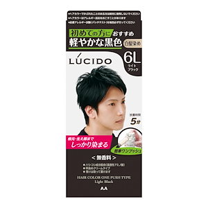 LUCIDO(ルシード) 【医薬部外品】ワンプッシュケアカラー ライトブラック [ 白髪染め メンズ ] [ クリームタイプ ] [ 取り置き可