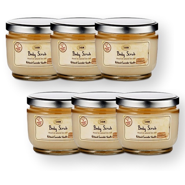 サボン ボディスクラブ 600g x 6仕入れ パチュリラベンダーバニラ