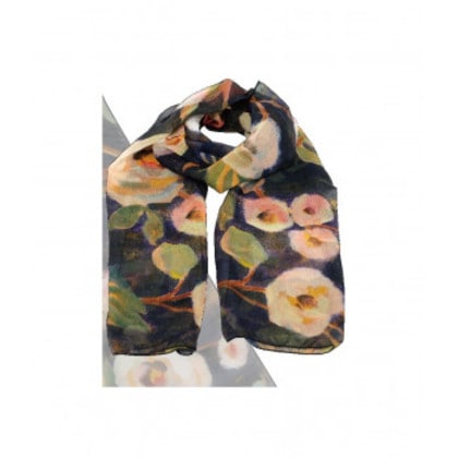 アーチストブルームシリーズ ストール シルビアヴァシレバ「インディゴアンドゴールドブランチズ」 AB-01704 8,054円