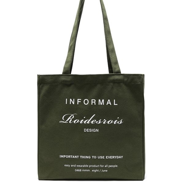 ショルダーバッグ ROIDESROISInformalCanvasToteShoulderBagKhaki