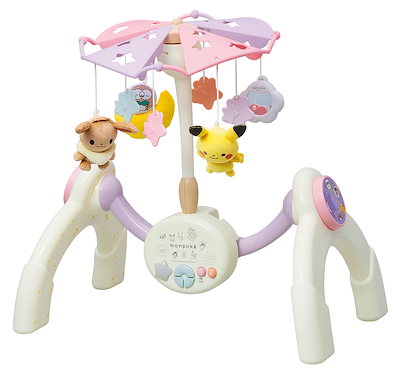 他サイト： トイローヤル Toyroyal モンポケ 7ステップ メリージム ラトル オルゴール おもちゃ ギフト プレゼントの商品画像