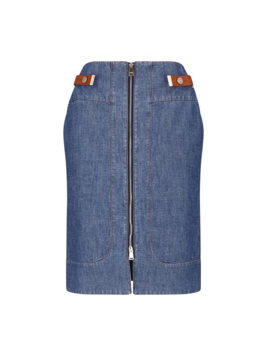 FENDI Women Mid Skirts FLQ609 AW8H F0QB0 Blue