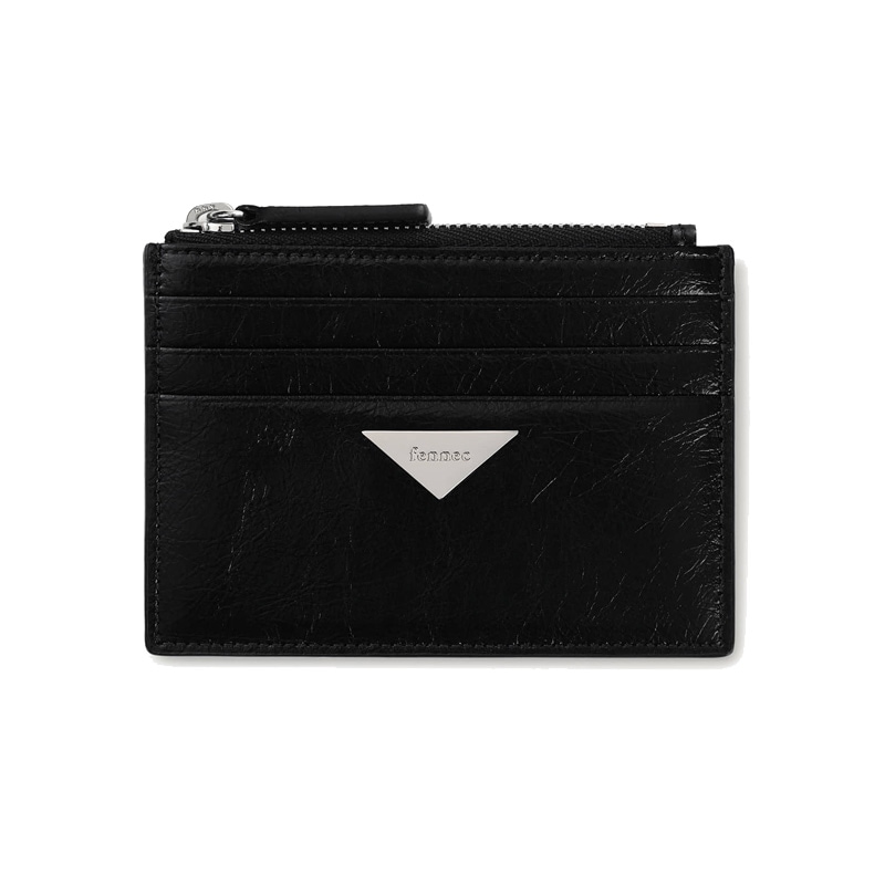 TRIANGLE ZIPPER CASE - BLACK