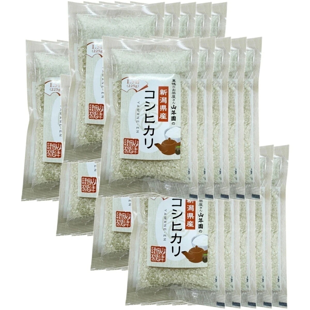【高級 ギフト】米 新潟県産 コシヒカリ 1.5合(225g)×30袋セット 単一原料米 新潟県佐渡 ギフト プレゼント 父の日 御中元 2026 プチギフト お茶 内祝い お返し お祝い