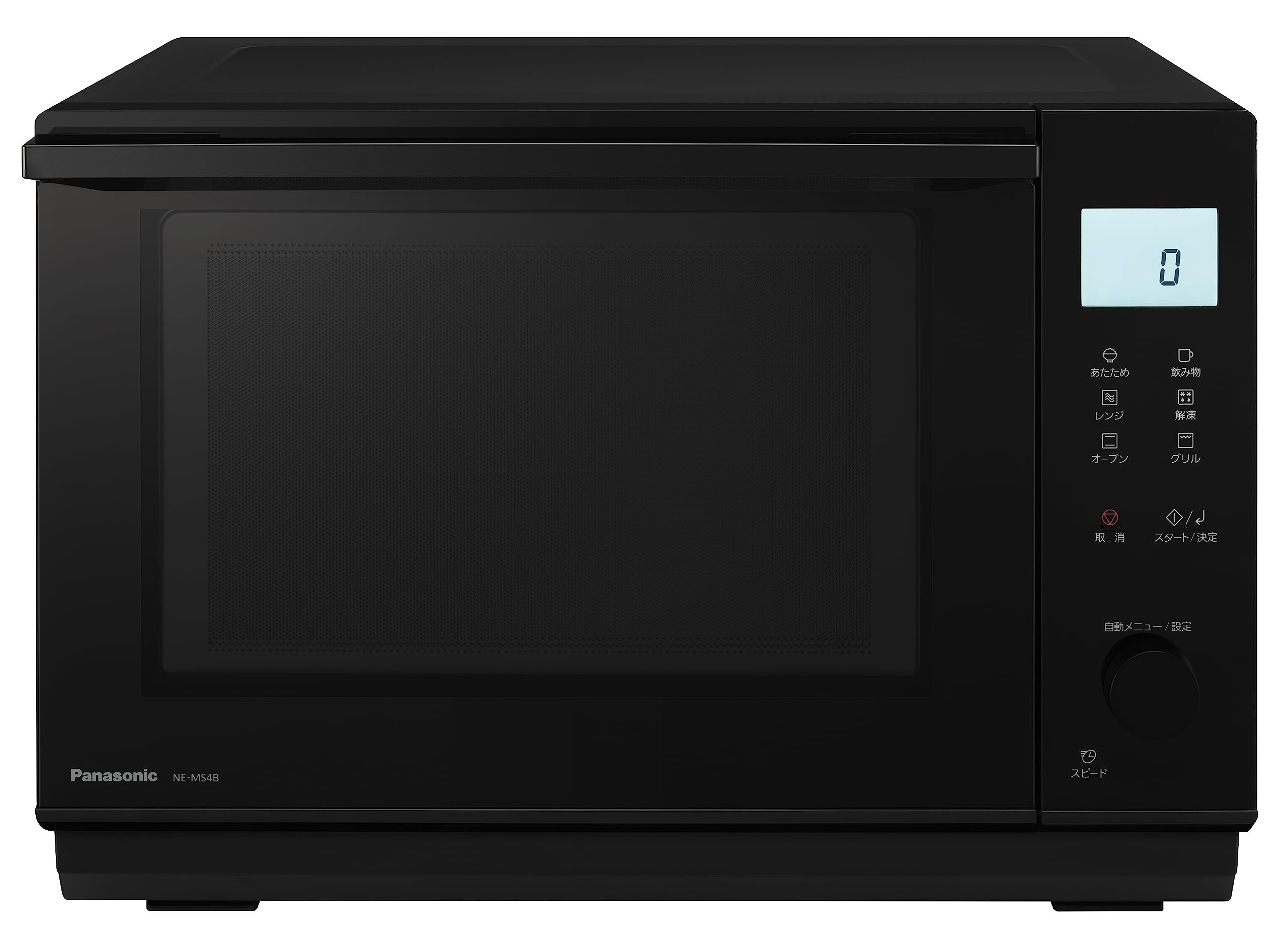 パナソニック オーブンレンジ 26L フラットテーブル スピードあたため 蒸気センサー ブラック NE-MS4B-K 27,885円