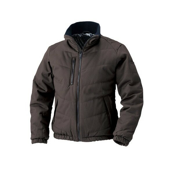 村上被服製 6233 ソフト綿素材/保温裏アルミ 防寒ブルゾン ブラウン L