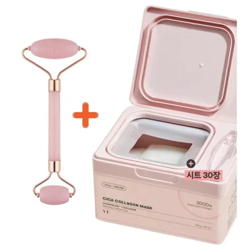 [25SS/新作](+フェイスローラー贈呈) シカコラーゲンマスク30枚 #ヒアルロン酸 #ナイアシンアミド #アデノシン