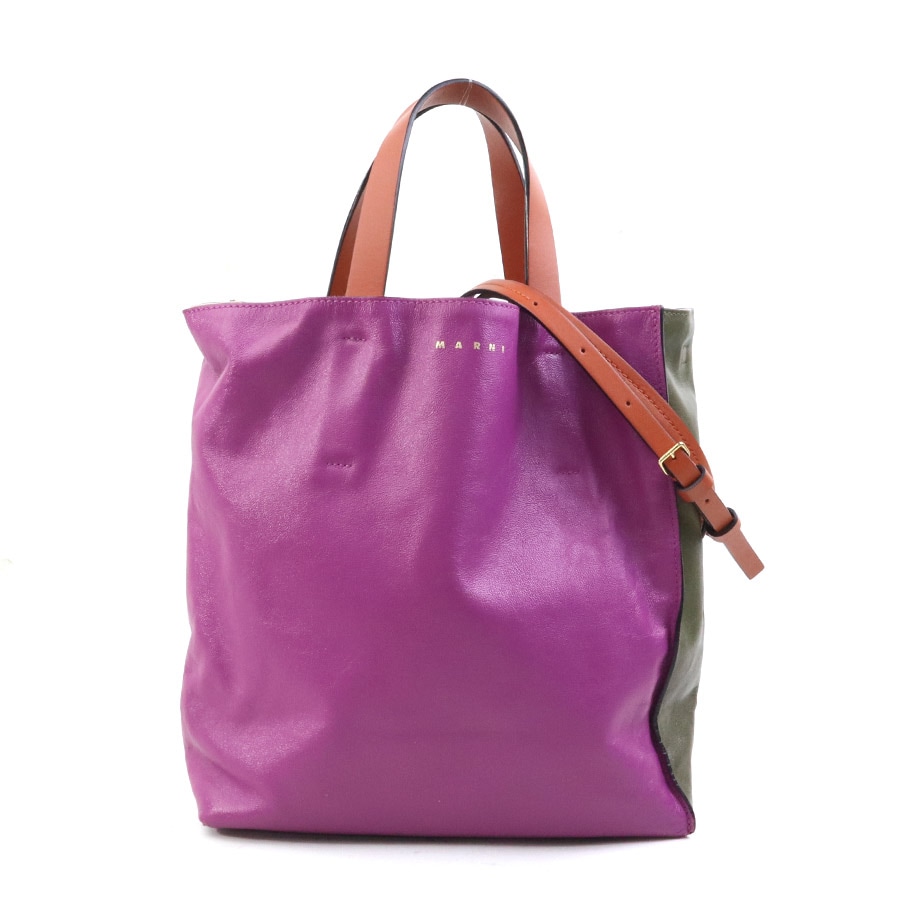 マルニ MARNI ハンドバッグ ショルダーバッグ レザー マルチカラー レディース 56713a