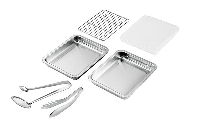 SUSga［サスガ］ ステンレスバット2枚（フタアミ付）