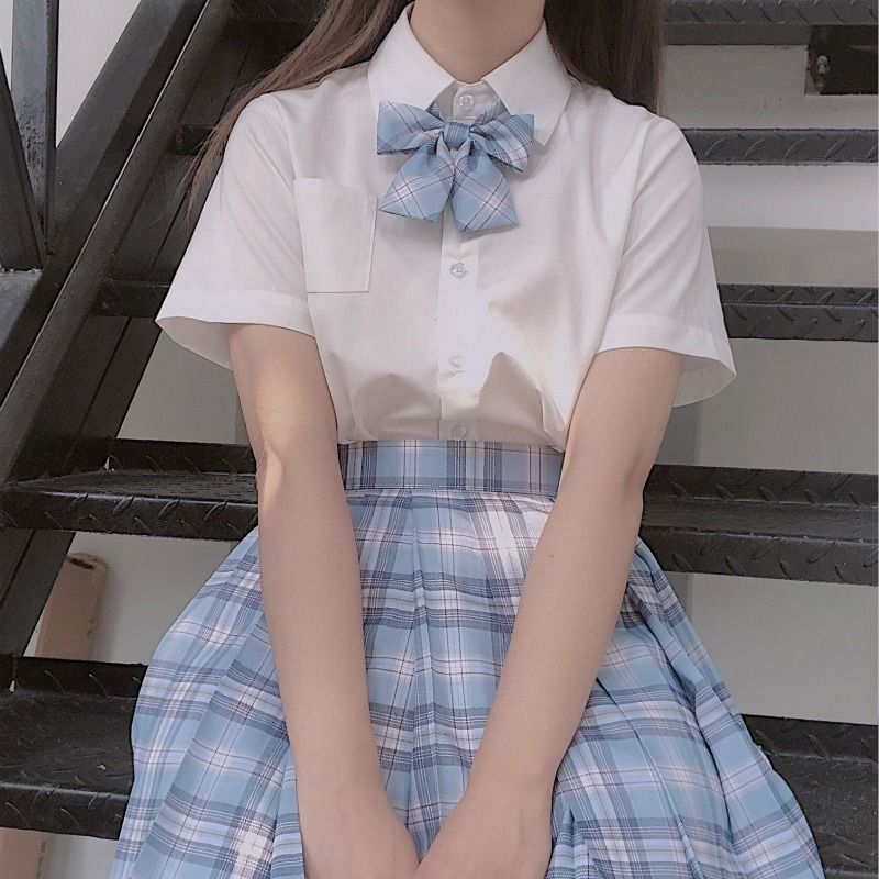 制服フルセット 乙女学生 半袖シャツ チェックプリーツスカート 2 点518
