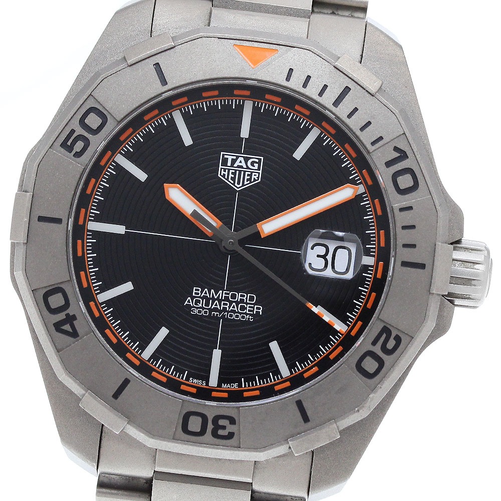 タグホイヤー TAG HEUER WAY208F.BF0638 アクアレーサー バンフォード デイト 世界限定1500本 自動巻き メンズ 良品 保証書付き_905955【中古】