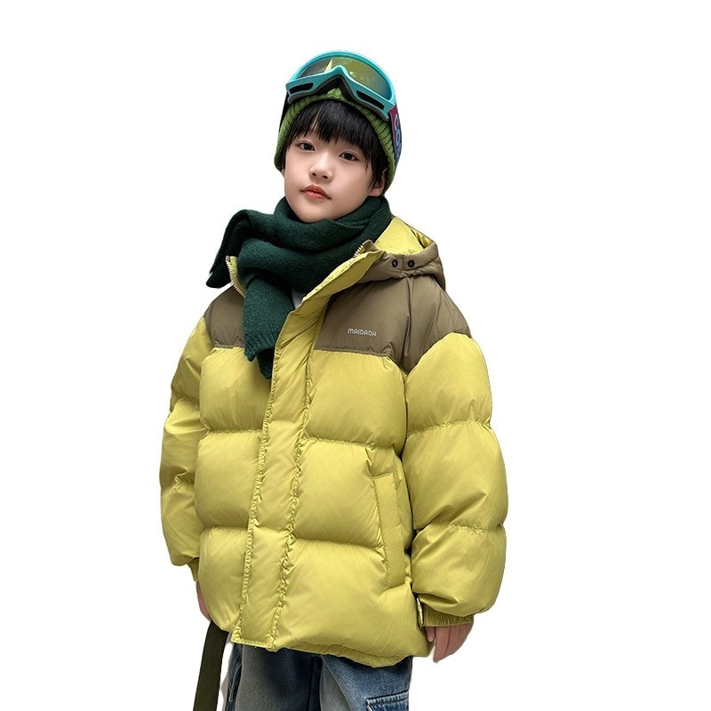 パーカー ホワイトダックダウン高充填子供用ダウンジャケット撥水冬服男の子と女の子用ダウンジャケット