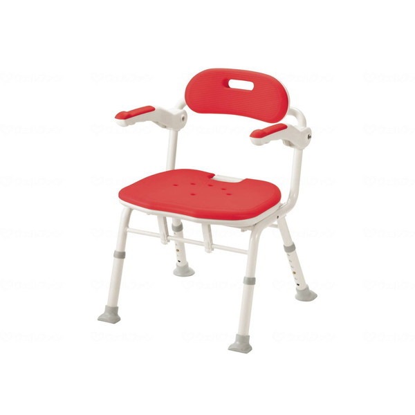 アロン化成 折りたたみシャワーベンチ ISフィット レッド 536105 メーカー直送