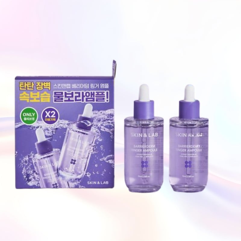 【1+1／大容量】スキンアンドラボ バリアダム リンガーアンプル 70ml×2肌バリア集中ケア