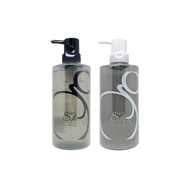[セット販売] ギュー プレミアム シャンプー 500ml + トリートメント 500ml サロン専売 美容室専売 保湿 ボトル GUE