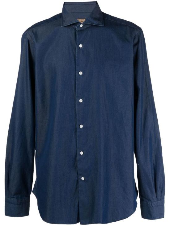 BARBA Men Long Tops LIU13P01PZ0998U 093 0001 DARK DENIM