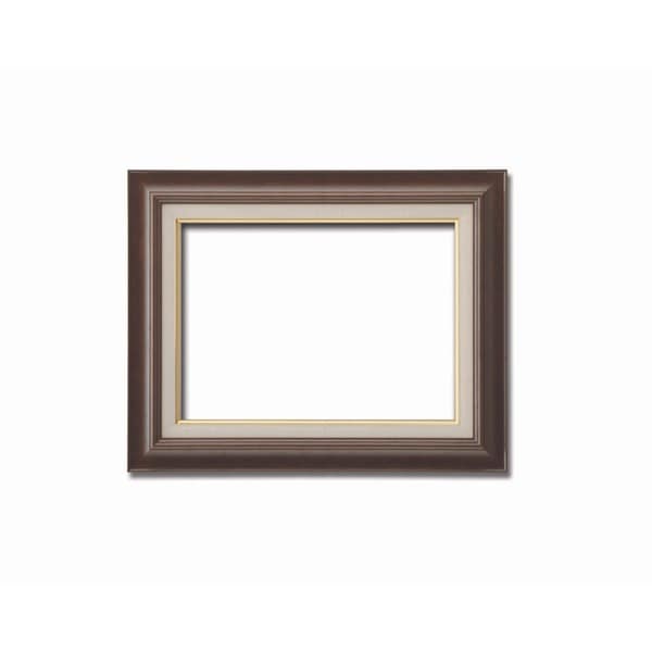 ( 油額 ) 油絵額 キャンバス額 木製油絵額 茶色油絵額 F8号 455×380mm ブラウン 額 額縁 フレーム 8,726円