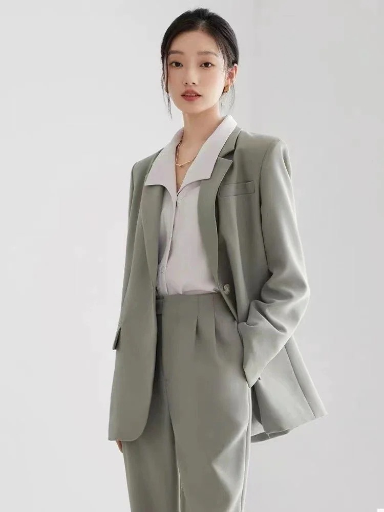 レディーススーツスーツ春韓国風プレミアムシスターロイヤルシスタープロフェッショナルドレス気質薄手スーツジャケット30%制限