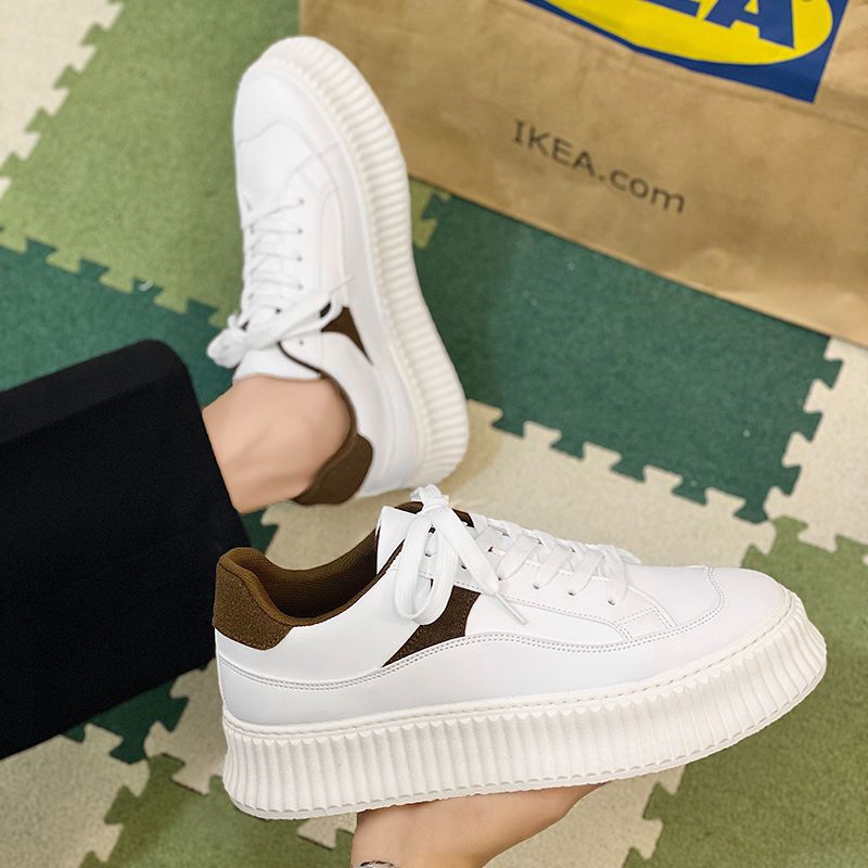 厚底靴 メンズシューズ 韓国 百掛け 松糕靴 インヒールスニーカー insファッション