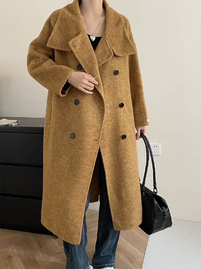 チェスターコート レディース 秋 冬 トレンチコート レディース ロング丈 ロングコート コート 羽織 アウター 秋 冬 コート ウール混 エレガント カジュアル 無地 体型カバー 暖かい シンプル