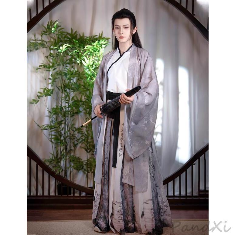 中国風衣装 メンズ 漢服 チャイナ服 中華服 プリント 華服 チャイナ風 仮装 中国古代 時代劇 コスチューム チャイナドレス ユニセックス羽織