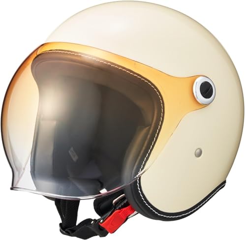 マルシン (MARUSHIN) バイク用 ジェットヘルメット MCJ6 BUBBLE RIDER(バブルライダー) MEN XLサイズ(61~62cm) アイボリー 品番：05301013