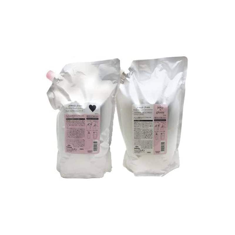 即納ミルボン ジェミールフラン シャンプー ハート H 2500ml + トリートメント ジューシーグロッシー 2500g 詰替業務用セット