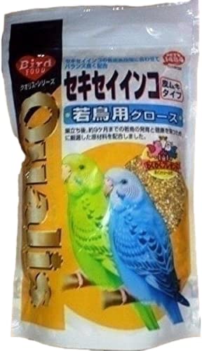（まとめ買い）クオリス セキセイインコ 若鳥用 (皮ムキタイプ) 400g 鳥用フード 【*10】