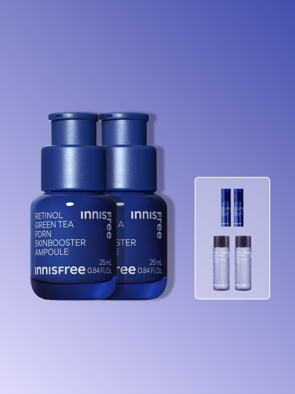[25mL×2] 敏感肌用 レチノールPDRN スキンブースター アンプル セット (50mL)