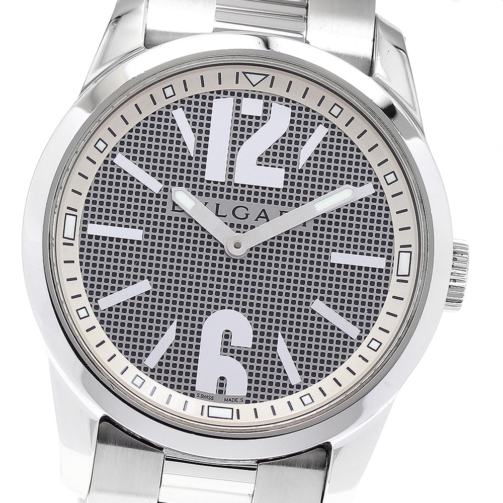 ブルガリ BVLGARI ST37S ソロテンポ クォーツ メンズ 良品 _890626【中古】