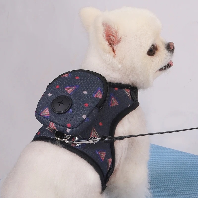 調節可能なパッド入りハーネス,犬用ハーネス,ウォーキングベスト,トレーニングコントロール,取り外し可能なバックパック