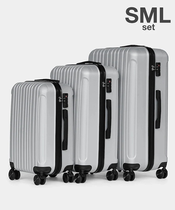kevala　3個セット SML　スーツケース スクエア ラージ キャリーバッグ kevala 3個セット SML スーツケース スクエア ラージ キャリーバッグ