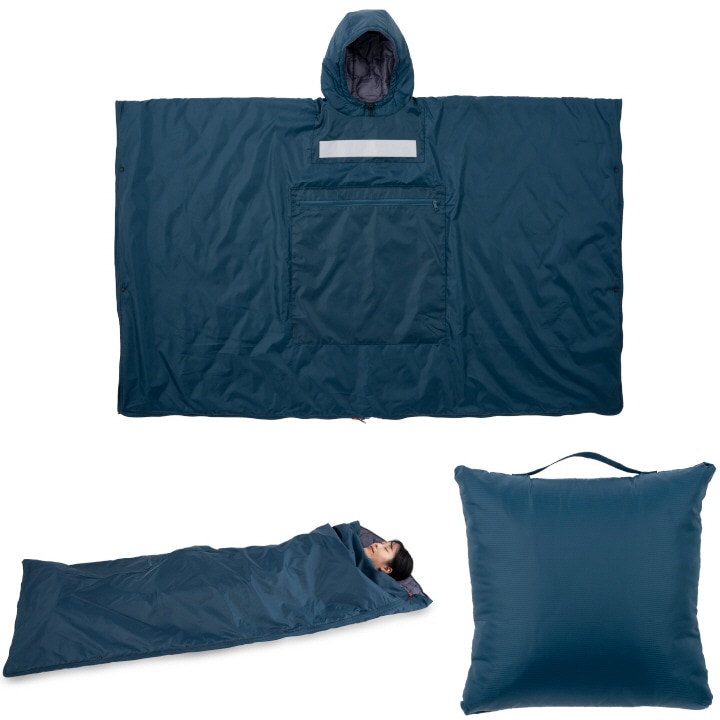 多機能 防災グッズ 着られる寝袋 SONAENO クッション型着られる寝袋