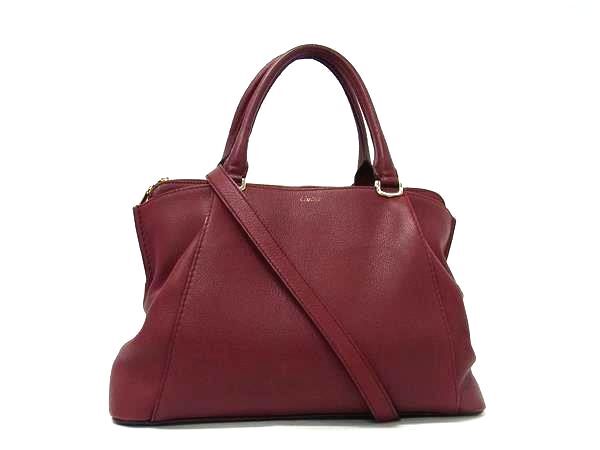 Cartier カルティエ トートバッグ Cドゥ カルティエ SM - ボルドー レザー レディース 2WAY【本物保証】
