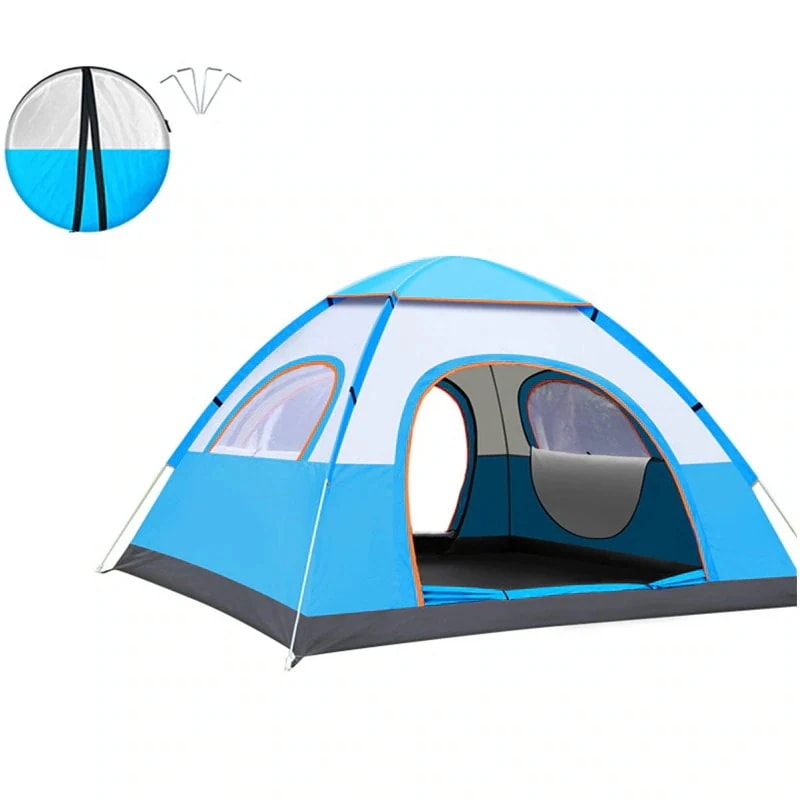 3色四用アウトドア防水テント大きいサイズ3-4人用0cm*0cm*135cm折りたたみ可能ポータブル簡単に開く投げたらすぐにテントを張収納するこうえん野外カジュアルキャンプるKYHWZP