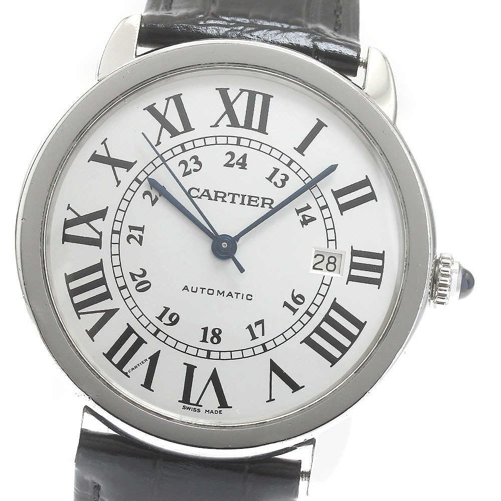 カルティエ CARTIER W6701010 ロンドソロXL デイト 自動巻き メンズ _869233【中古】 163,150円