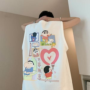 最安値に挑戦新調クレヨンしんちゃん袖なしtシャツ男夏純綿重ポンドバスケットボールベストins運動カン肩シャツ