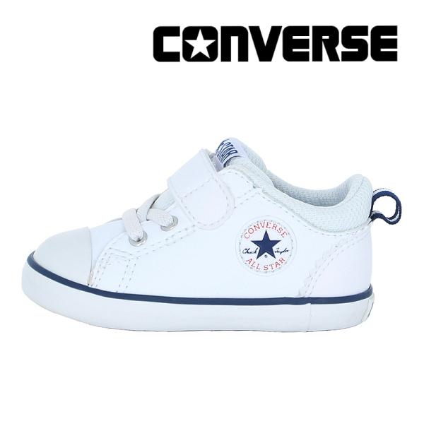 コンバース CONVERSE スニーカー ベビー シューズ ファーストシューズ 子供靴 ミニ オールスター N V-1 ホワイト/ネイビー 靴 白 [2024年秋冬新作] 8月21日発売