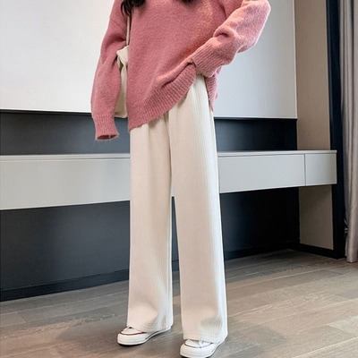 ボトムス パンツ ワイド ハイウエスト ロング ホワイト ブラック M L XL 2XL シンプル カジュアル 大人 おしゃれ 主役級 存在感 春 夏 秋 冬 オールシーズン シーズンレス 個性的