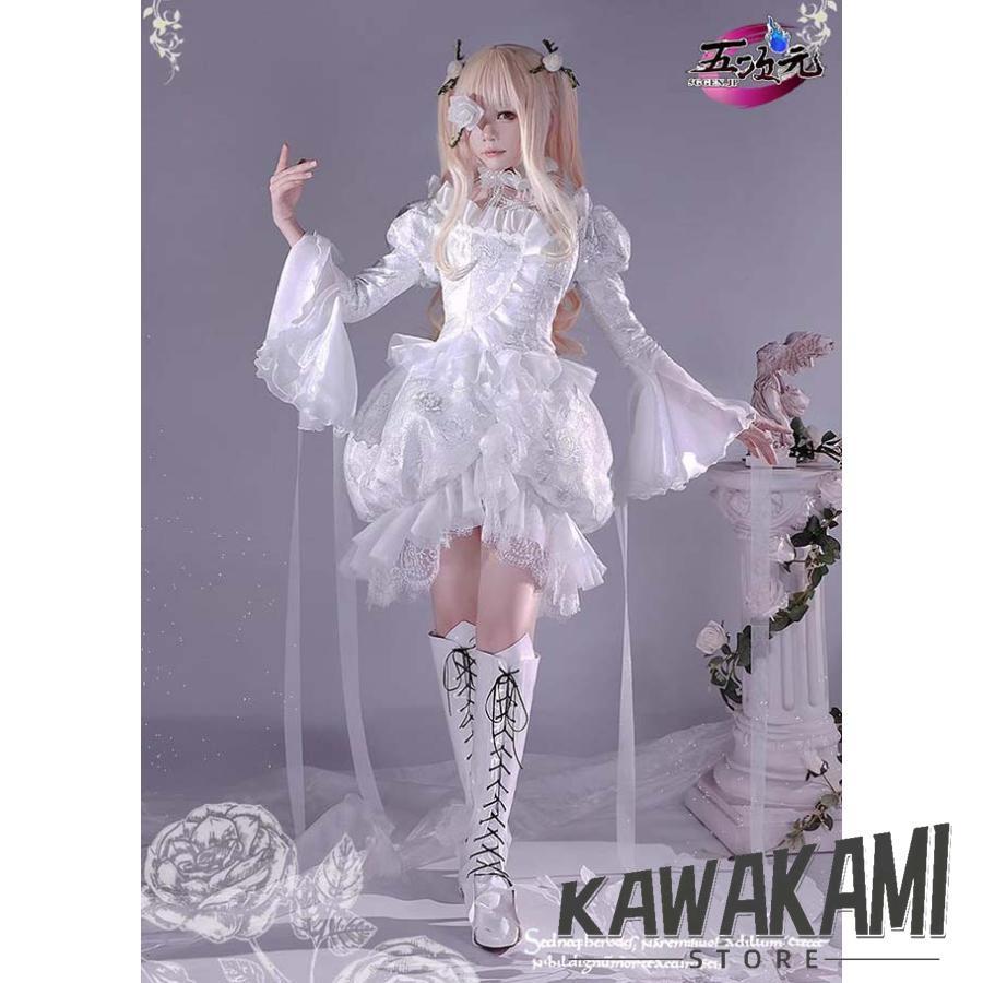 ICOS　ローゼンメイデン　雪華綺晶　コスプレ　衣装　 いしょう ウィッグ　靴　能1377