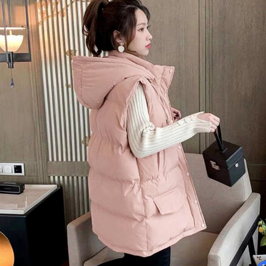 人気の新作先行発売レディース 中綿ベスト ダウン風ベスト【短納期】30%までに制限 4,718円