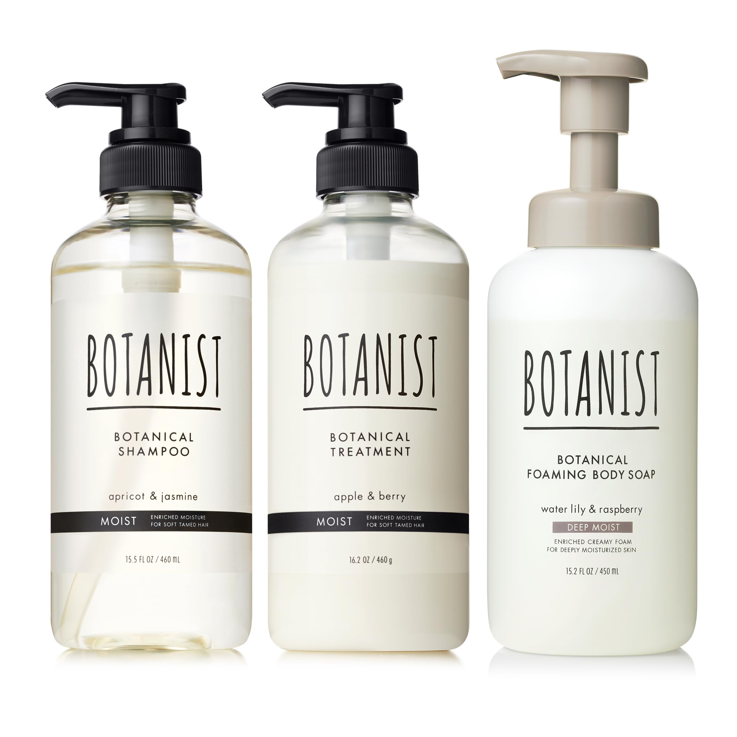 BOTANIST ボタニスト シャンプー トリートメント ボディーソープ 泡 3点セット モイスト × ディープモイスト 7,106円
