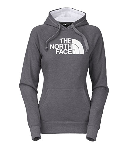 Womens The North Face Half Dome Hoodie TNF Medium Grey Heather/TNF White Size Large