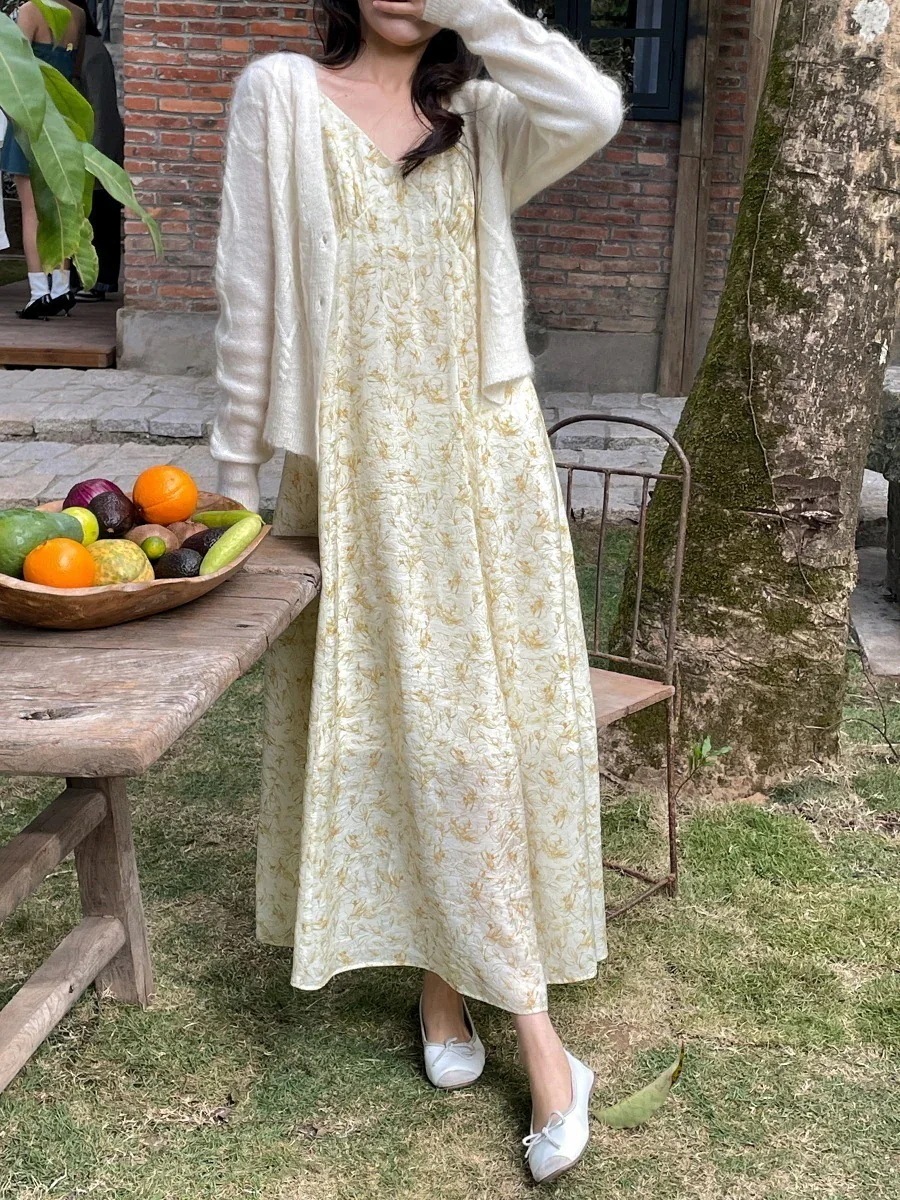 便利！2wayワンピースキャミワンピース优しいワンピースフランス风女性気质ストラップ夏デザイン感小众长裙子ドレス30%までに制限 6,361円